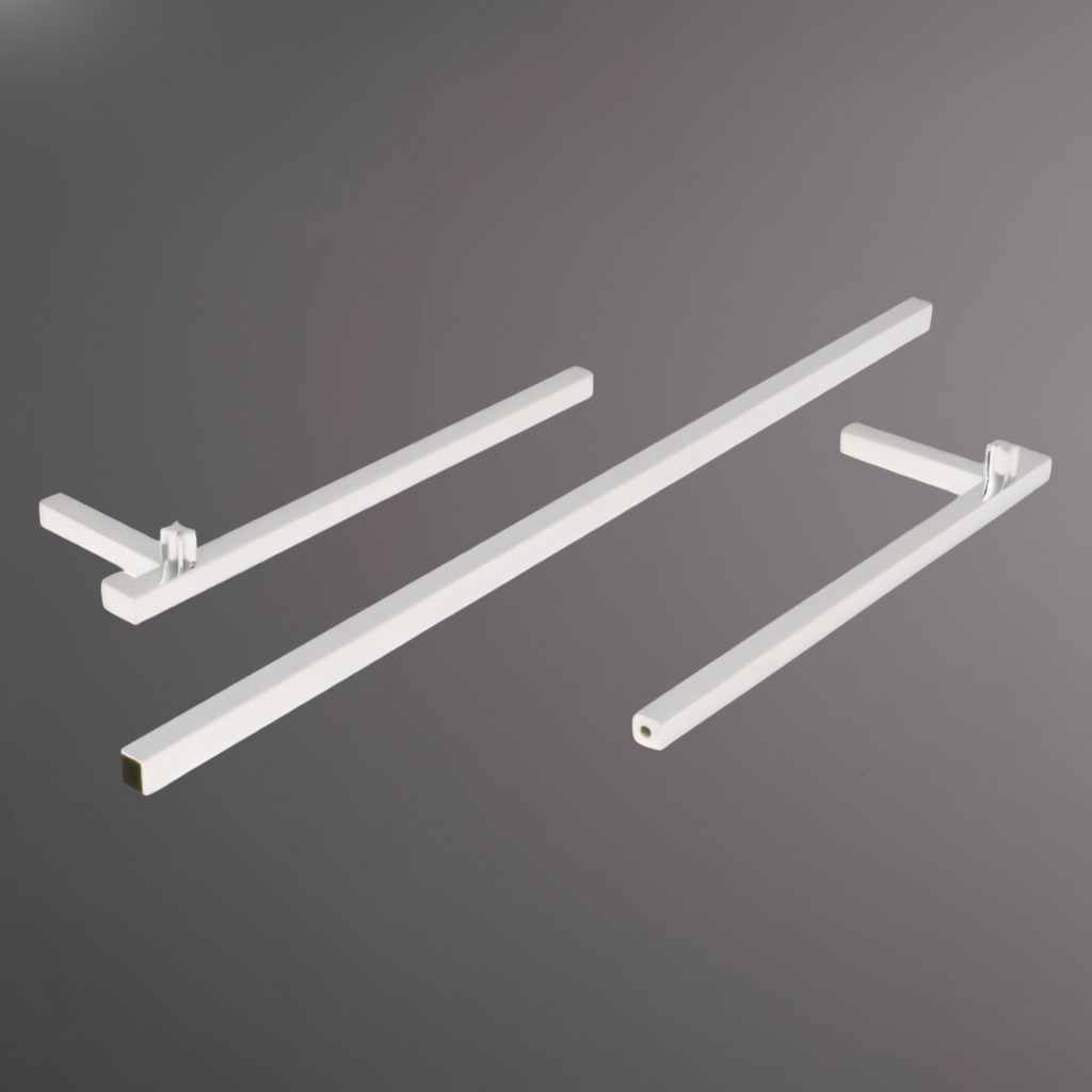 фото Вешалка П-образная для установки под полку, хром