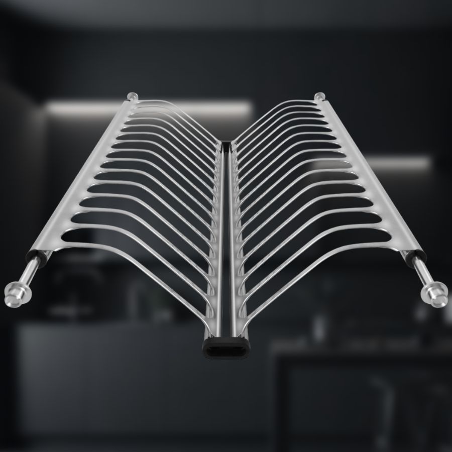 фото Посудосушитель из нержавеющей стали в шкаф 450 мм