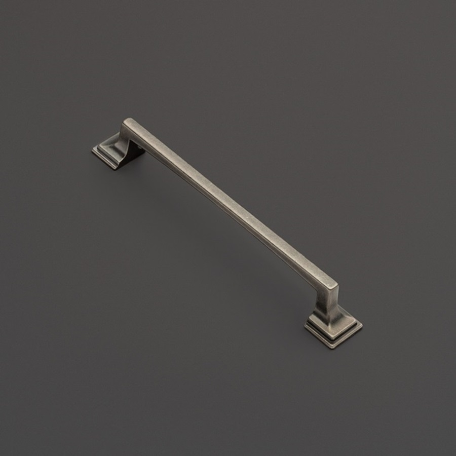 фото Ручка-скоба ГЕРА, 128 мм, серебро