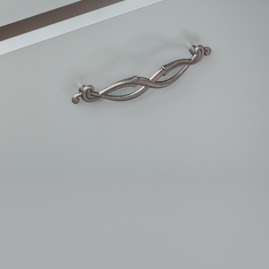 фото Ручка-скоба ВЕНЕРА, 128 мм, серебро античное