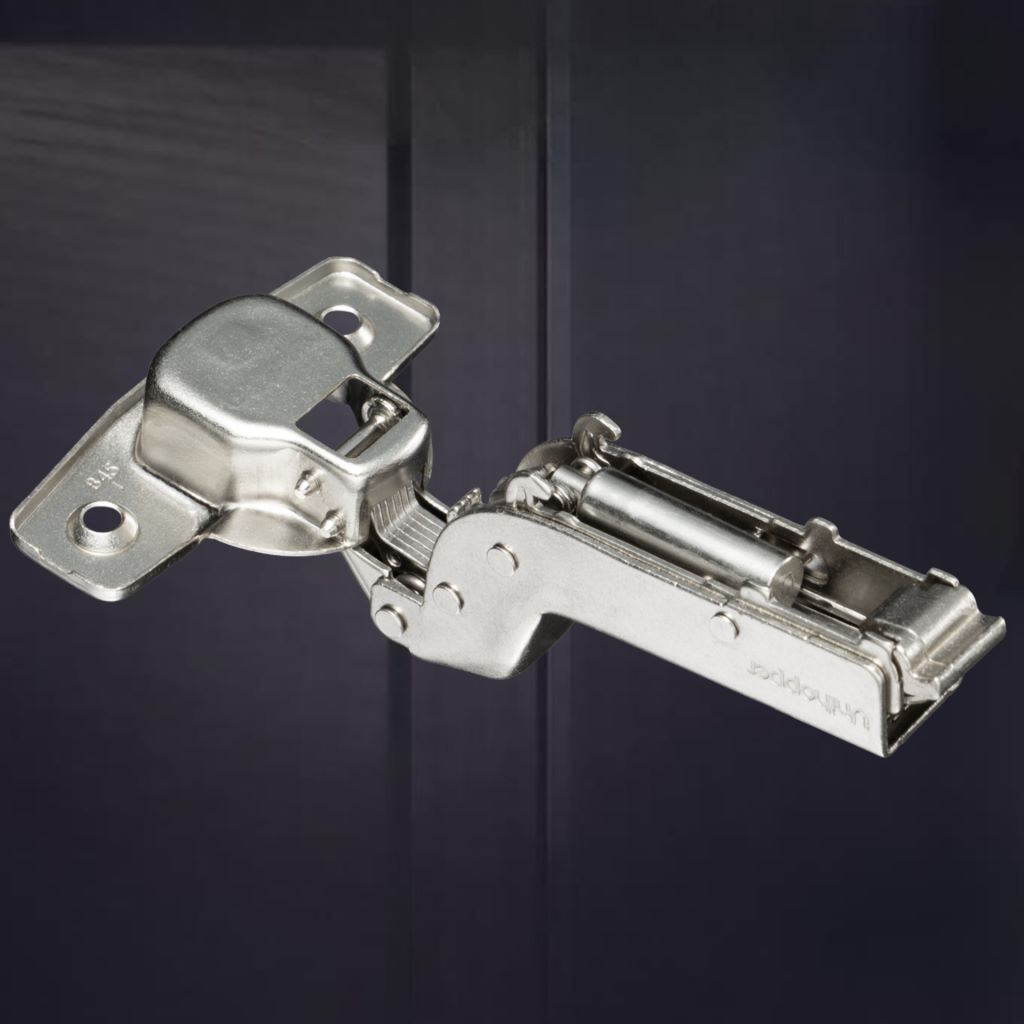 фото Вкладная 3D петля UNIHOPPER SETTON с доводчиком, 45мм, с декоративной накладкой