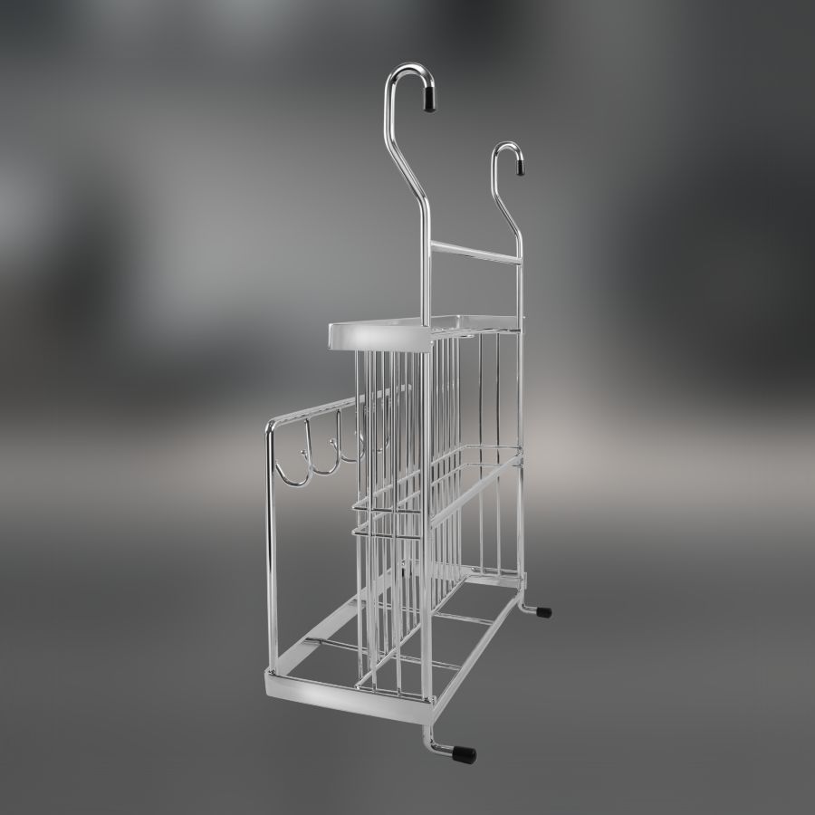 фото Полка для ножей и разделочной доски CWJ302B ALBA 250х160х390мм