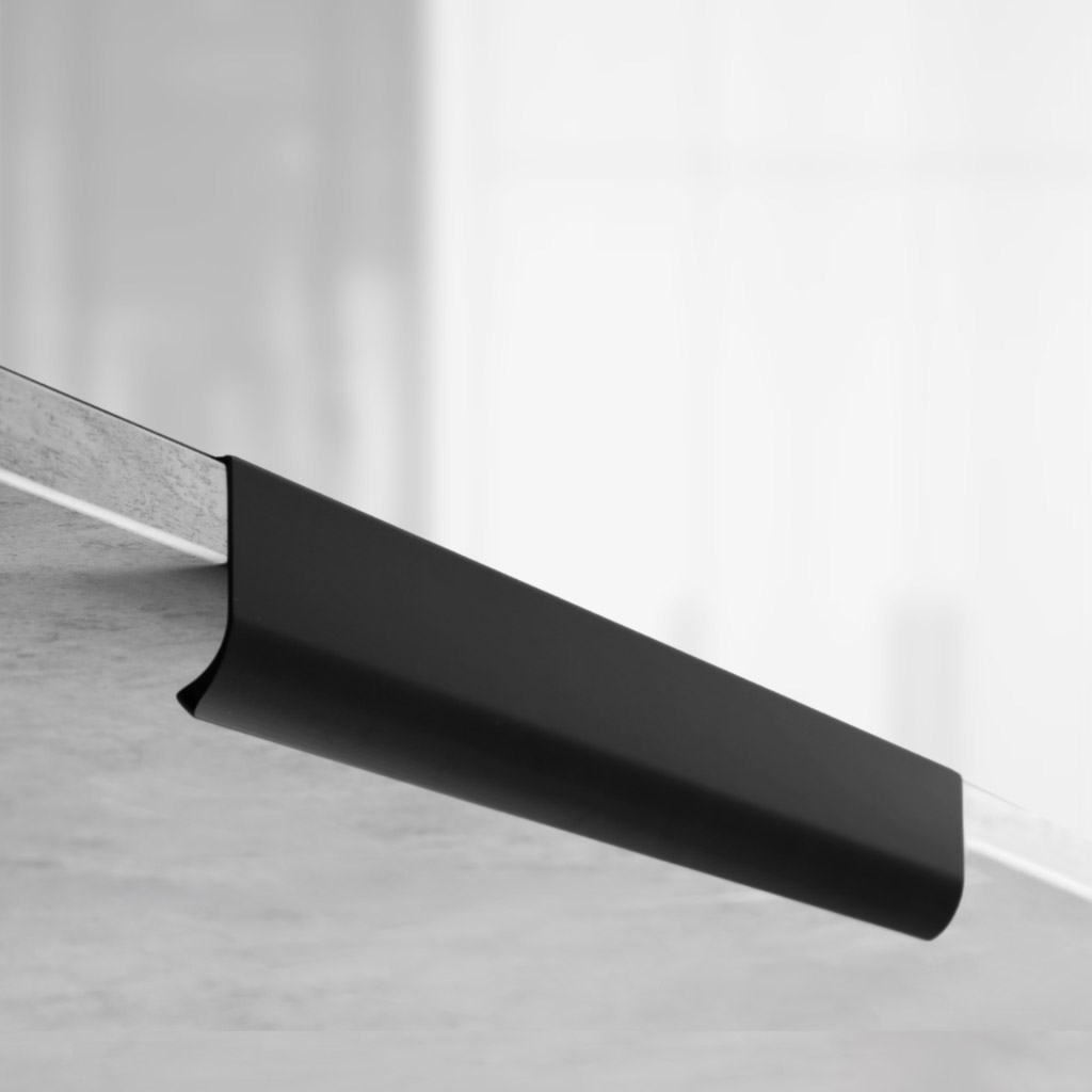 фото Ручка-скоба ТИТАН, 384/450 мм, черный матовый