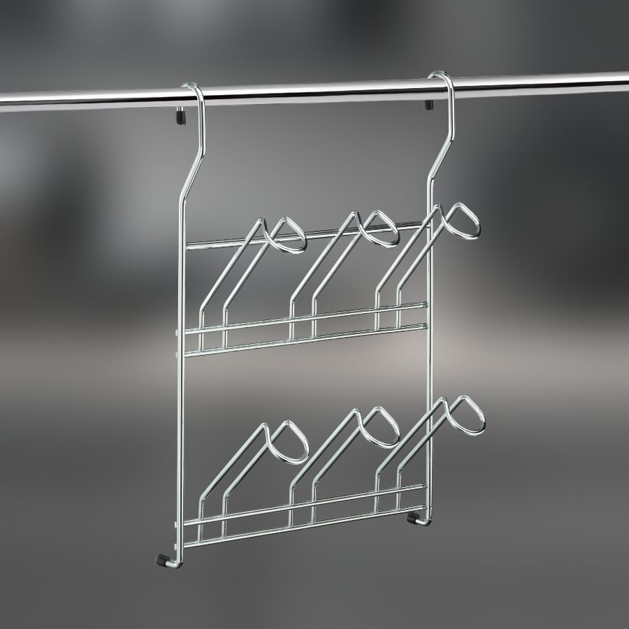 фото Полка для стаканов CWJ229-2 ALBA 240x100x340 мм хром