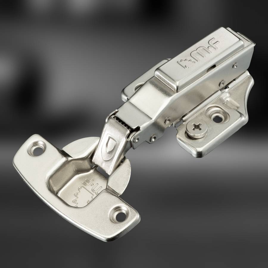 фото Петля накладная MF Прима Топ (Prima Top), с трехмерной регулировкой, 52 мм, быстросъемная, с доводчиком