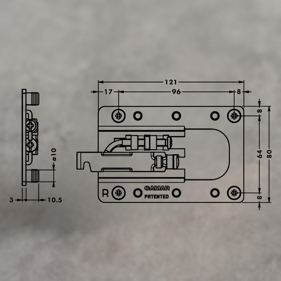 фото Подвеска каркаса со встроенным ящиком усиленная 807 XL RV левая, CAMAR