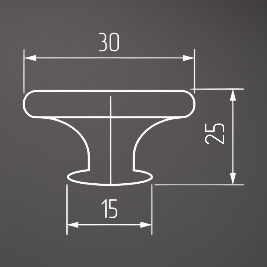 фото Ручка-кнопка МЕИССА, медь античная