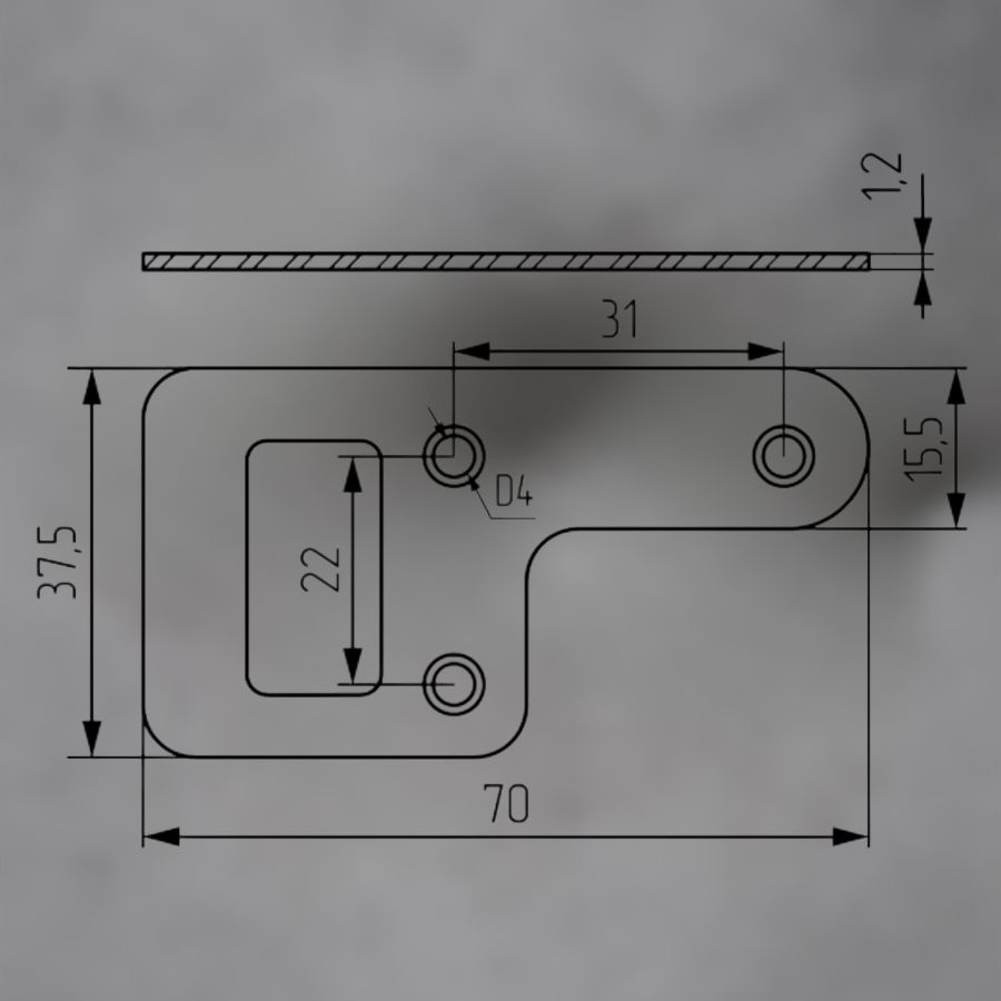 фото Навесная пластина