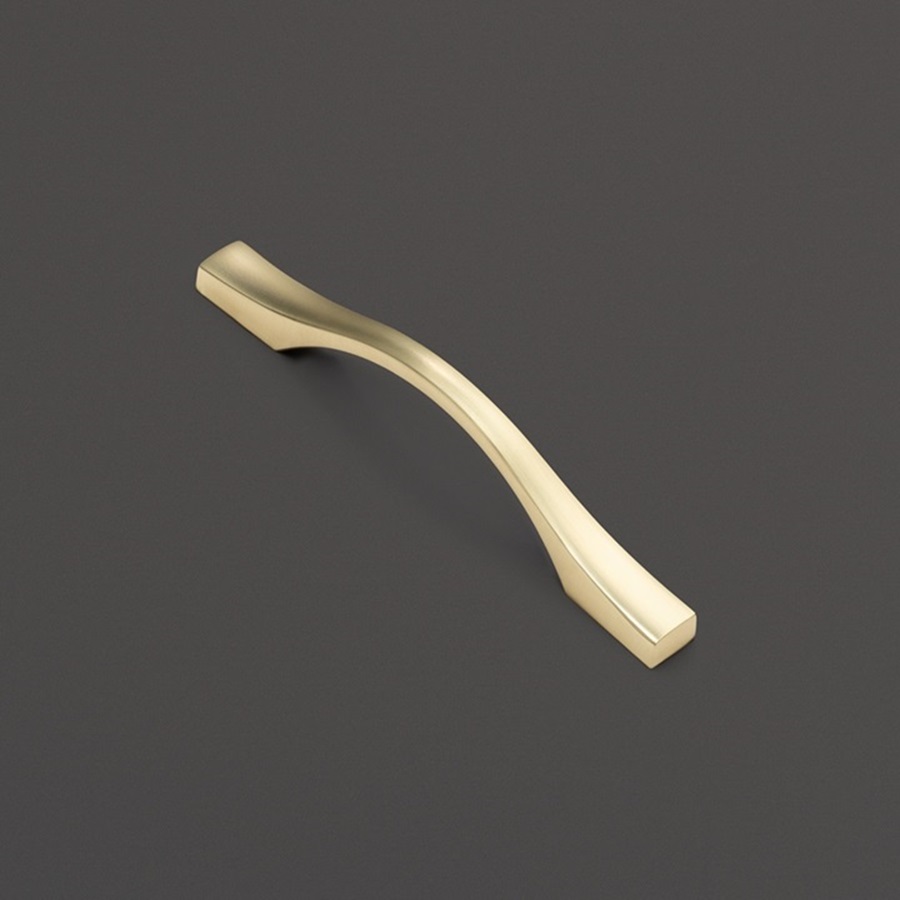 фото Ручка-скоба КАССИО, 96 мм, золото браш