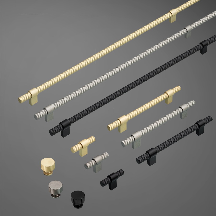 фото Ручка-кнопка АСТРЕЯ, золото браш