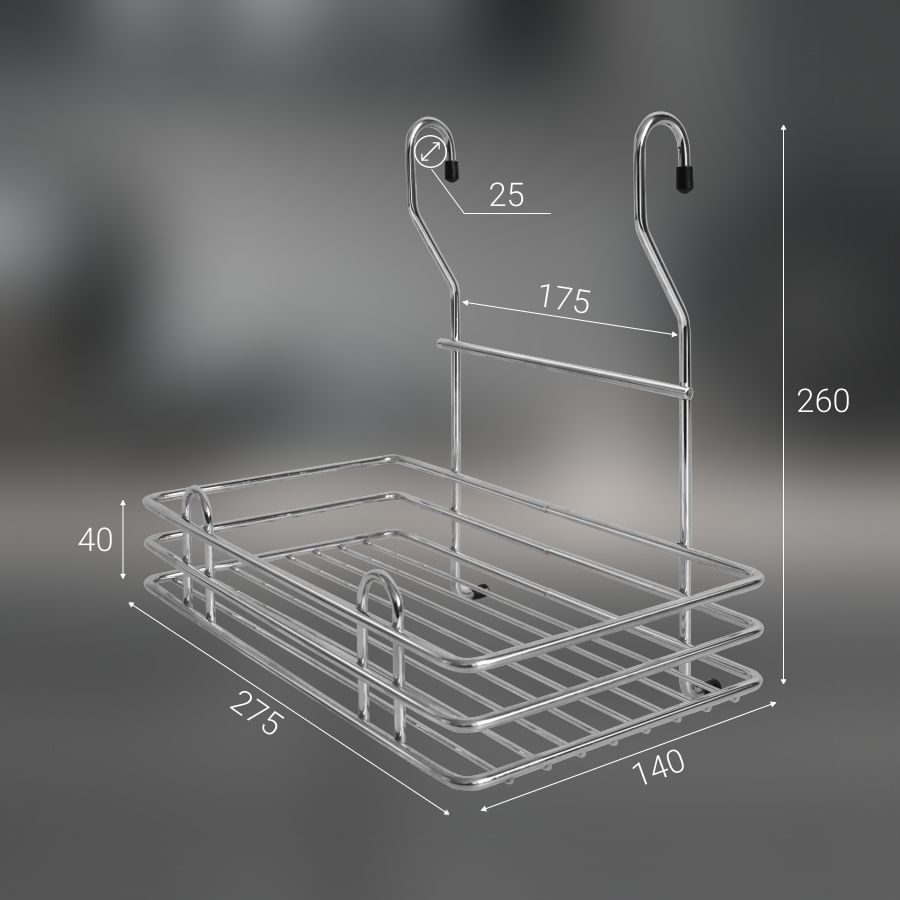 фото Полка одинарная CWJ306L-2 ALBA 280х165х240мм