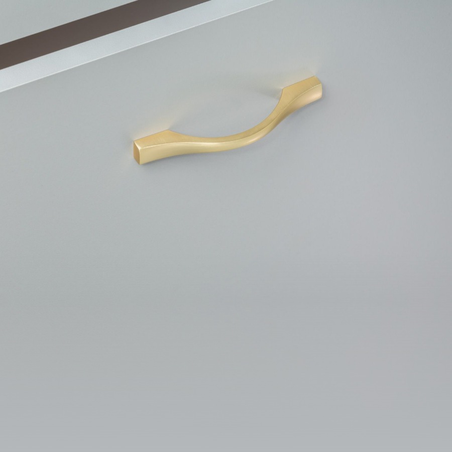 фото Ручка-скоба КАССИО, 96 мм, золото браш