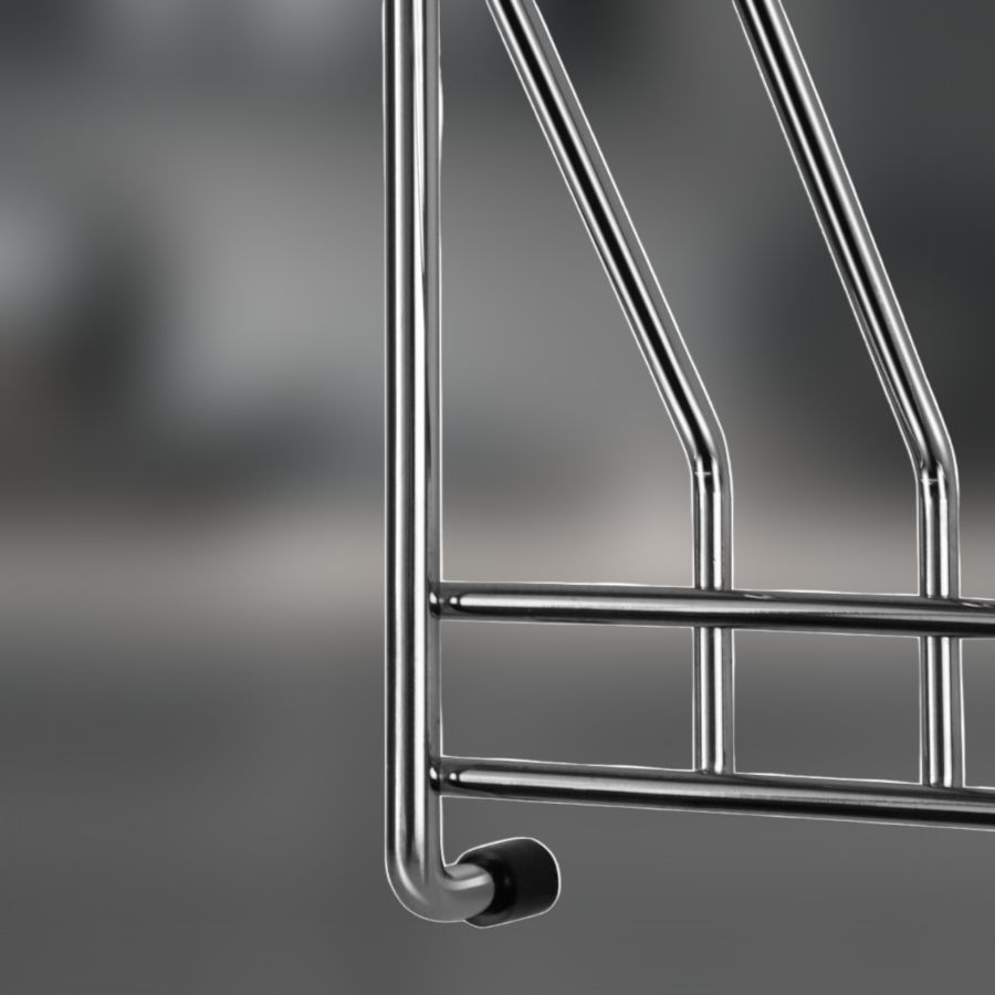 фото Полка для стаканов CWJ229-2 ALBA 240x100x340 мм хром