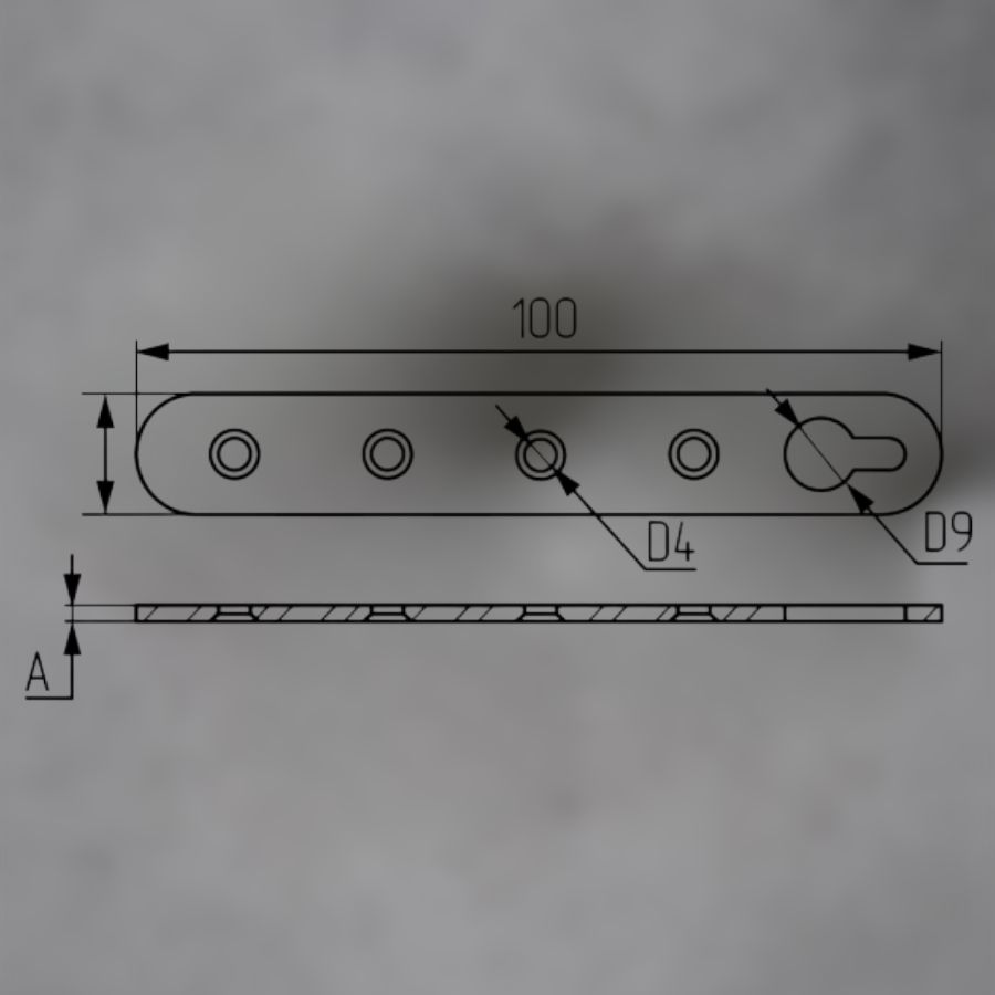 фото Подвеска 4 шурупа прорезь сверху 1.2мм