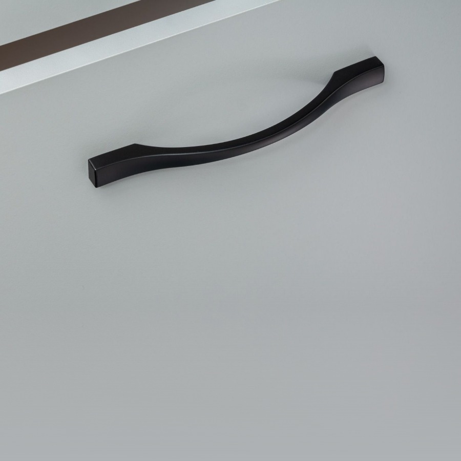 фото Ручка-скоба КАССИО, 160 мм, черный матовый