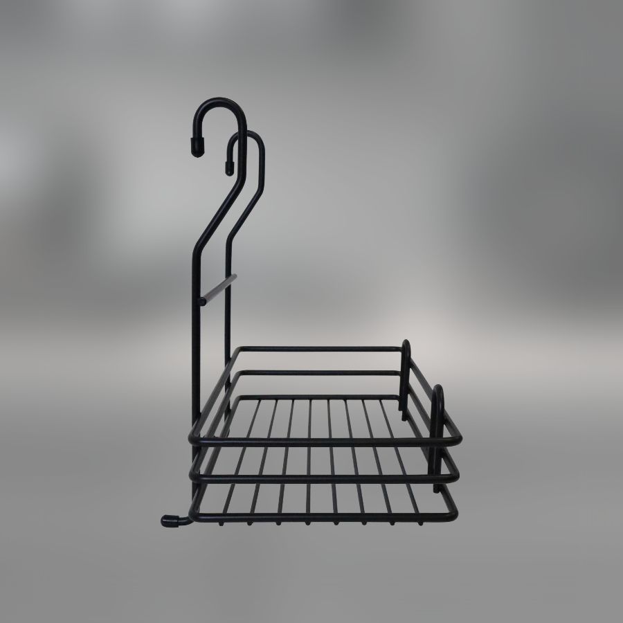 фото Полка одинарная CWJ306L-2 ALBA 280х165х240мм Черный матовый