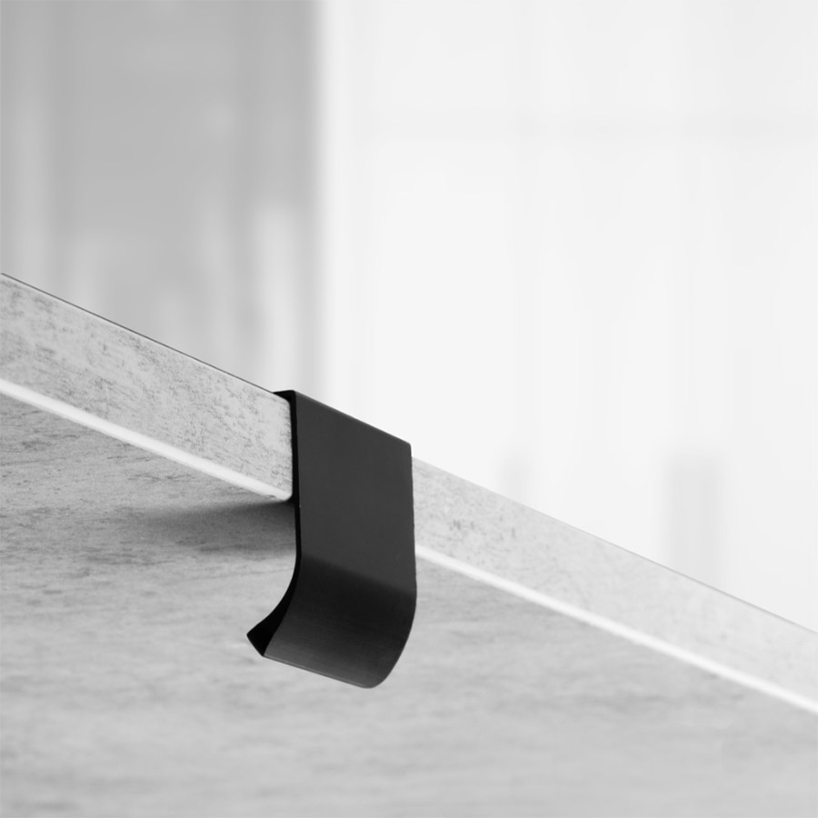 фото Ручка-скоба ТИТАН, 32/50 мм, черный матовый