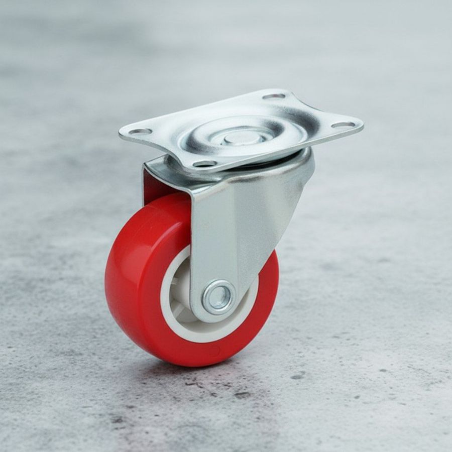 фото Колесная опора с поворотной площадкой d 38 мм