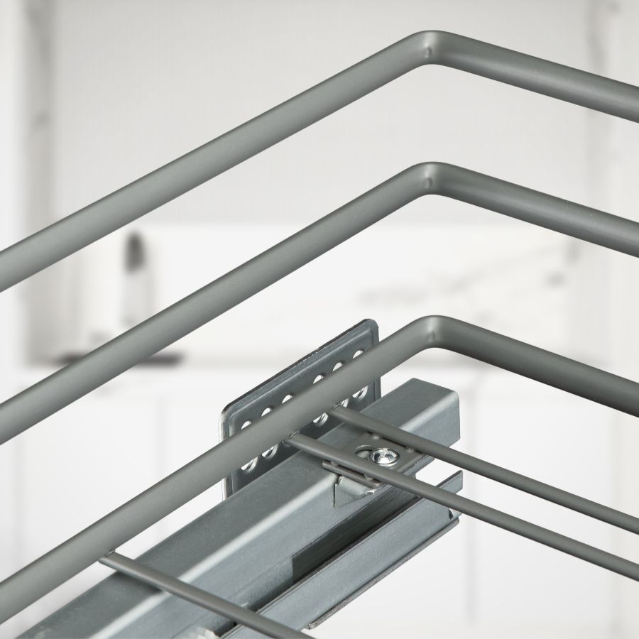 фото Выдвижная корзина VESPLINE двухуровневая в нижнюю базу 150 мм с доводчиком