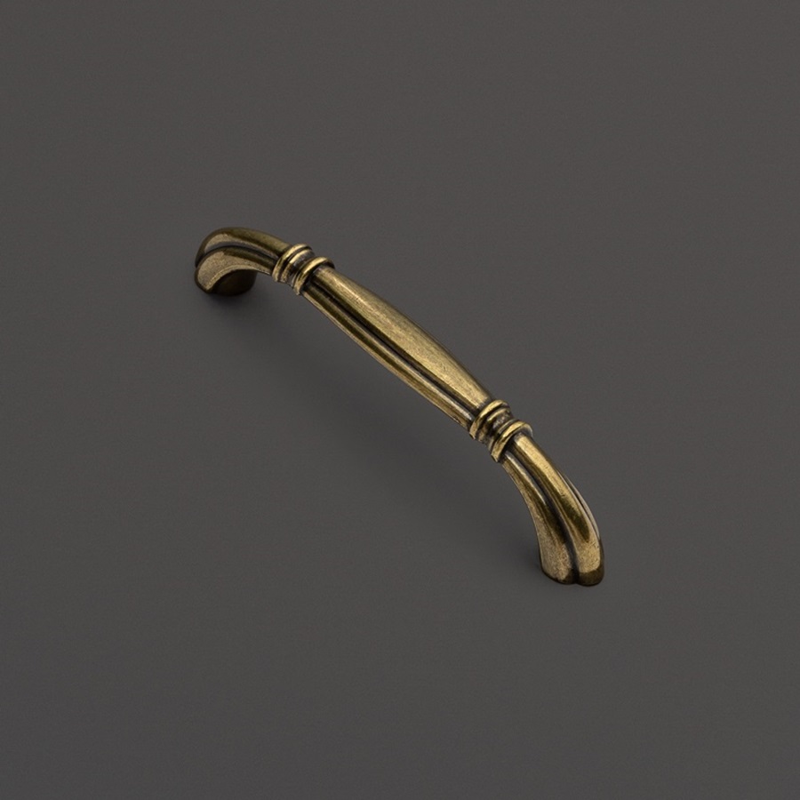 фото Ручка-скоба МЕИССА, 96 мм, бронза античная