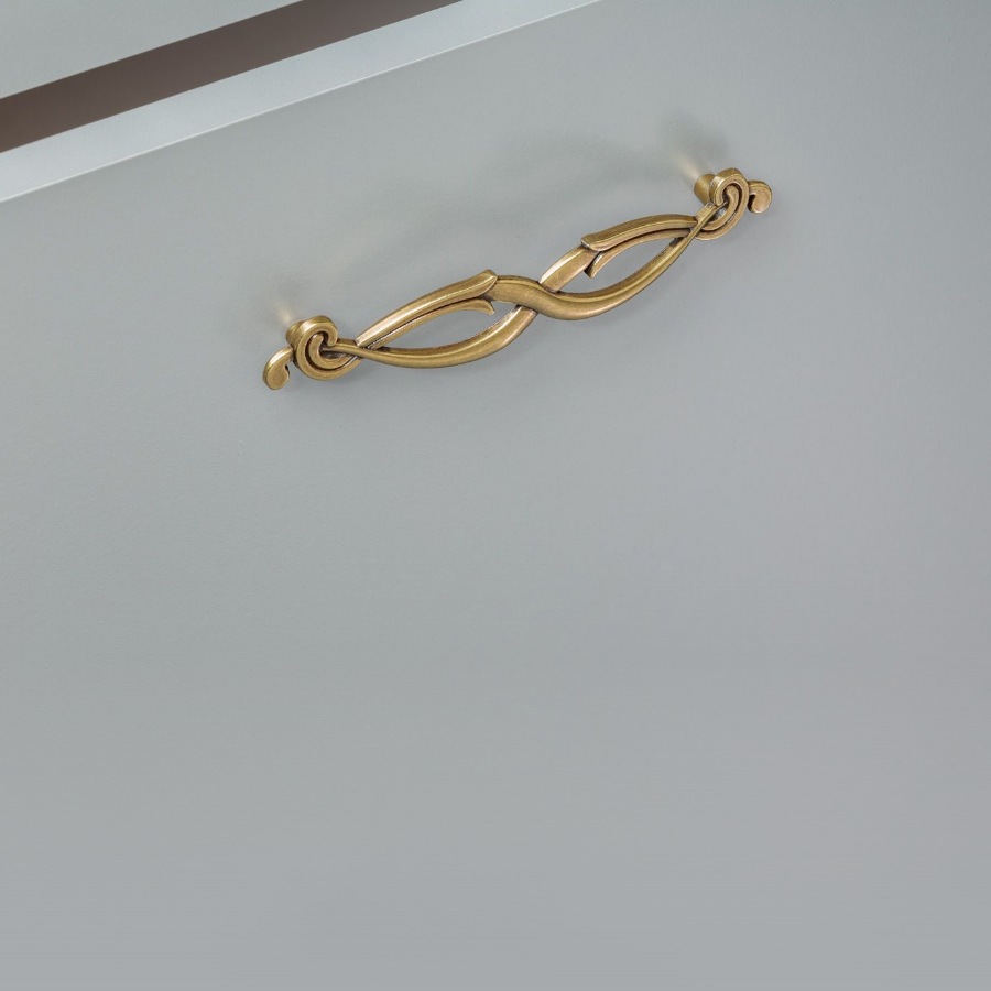 фото Ручка-скоба ВЕНЕРА, 128 мм, бронза античная