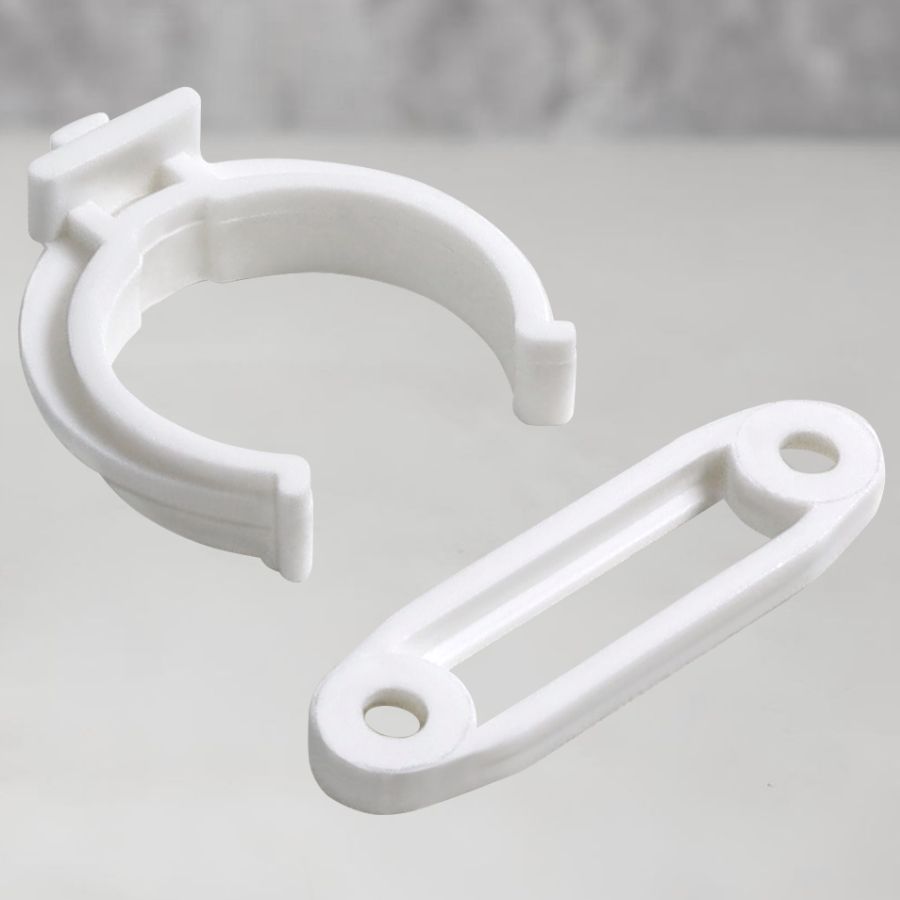 фото Клипса универсальная белая (для кухонной опоры под саморез)