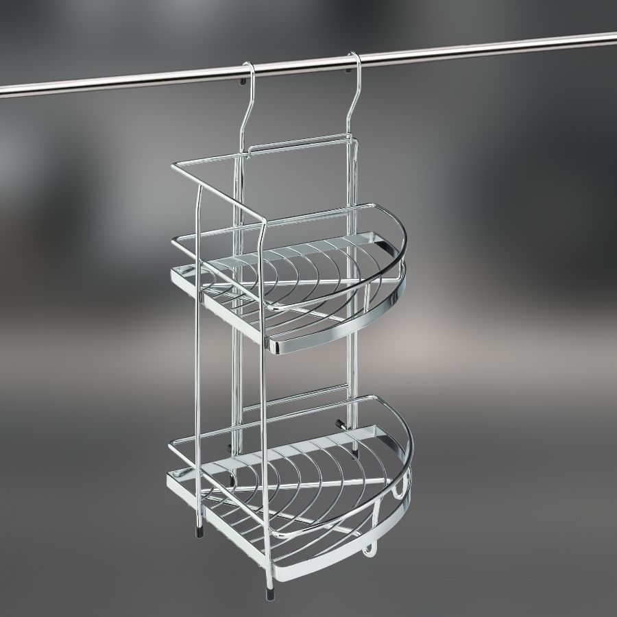 фото Полка угловая двойная CWJ201F-2 ALBA 230x240x400мм