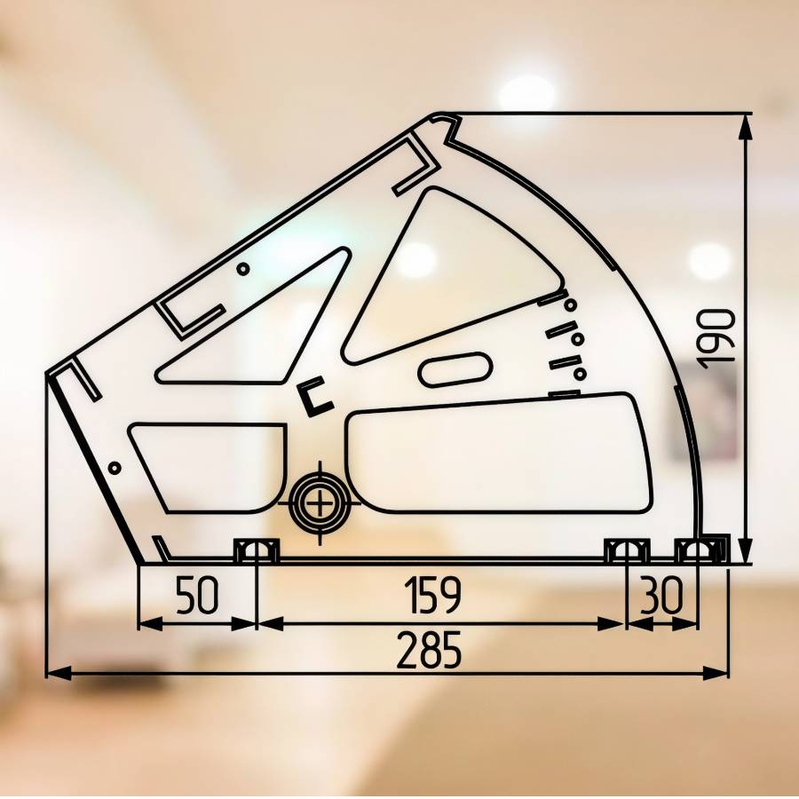 фото Поворотное устройство под обувь, цвет черный