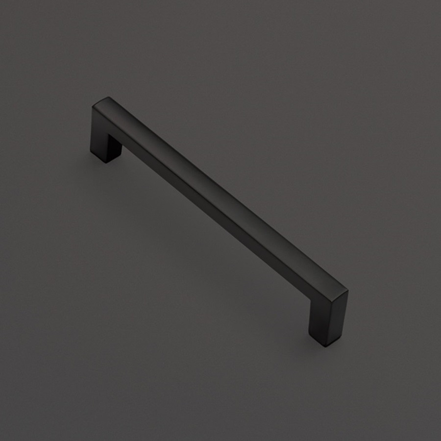 фото Ручка-скоба ТЕРРА, 128 мм, черный матовый