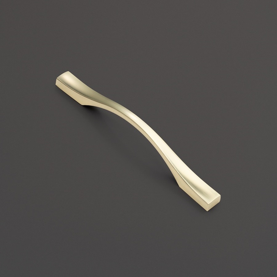 фото Ручка-скоба КАССИО, 128 мм, золото браш