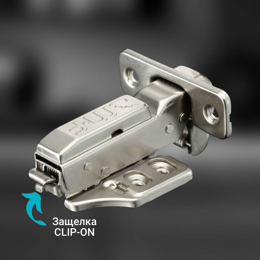 фото Петля полунакладная MF Прима Топ (Prima Top), с трехмерной регулировкой, 45 мм, быстросъемная, с доводчиком