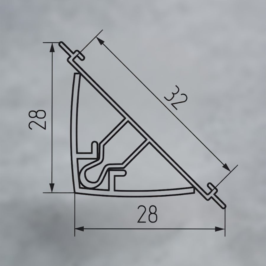 фото Плинтус кухонный 3 м