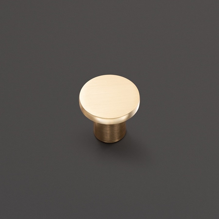 фото Ручка-кнопка ТЕЙЯ, золото браш