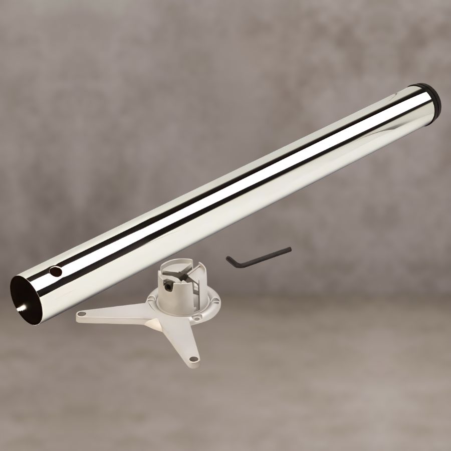 фото Ножка для стола 60х710 комплект усы, хром