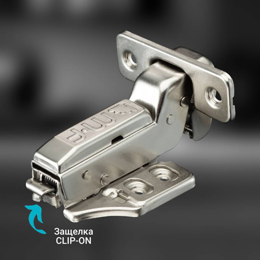 фото Петля вкладная MF Prima Top с трехмерной регулировкой, 45 мм, быстросъемная, с доводчиком