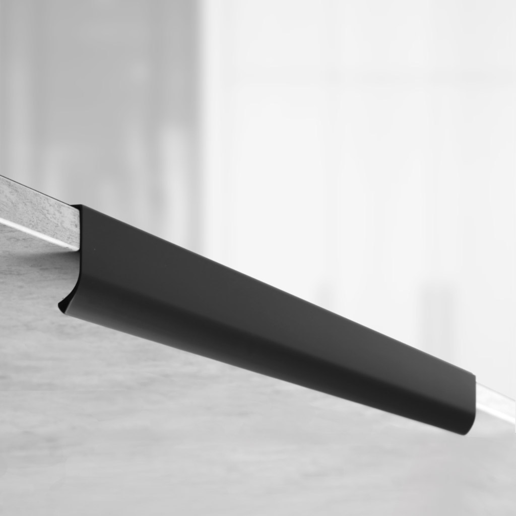 фото Ручка-скоба ТИТАН, 512/600 мм, черный матовый