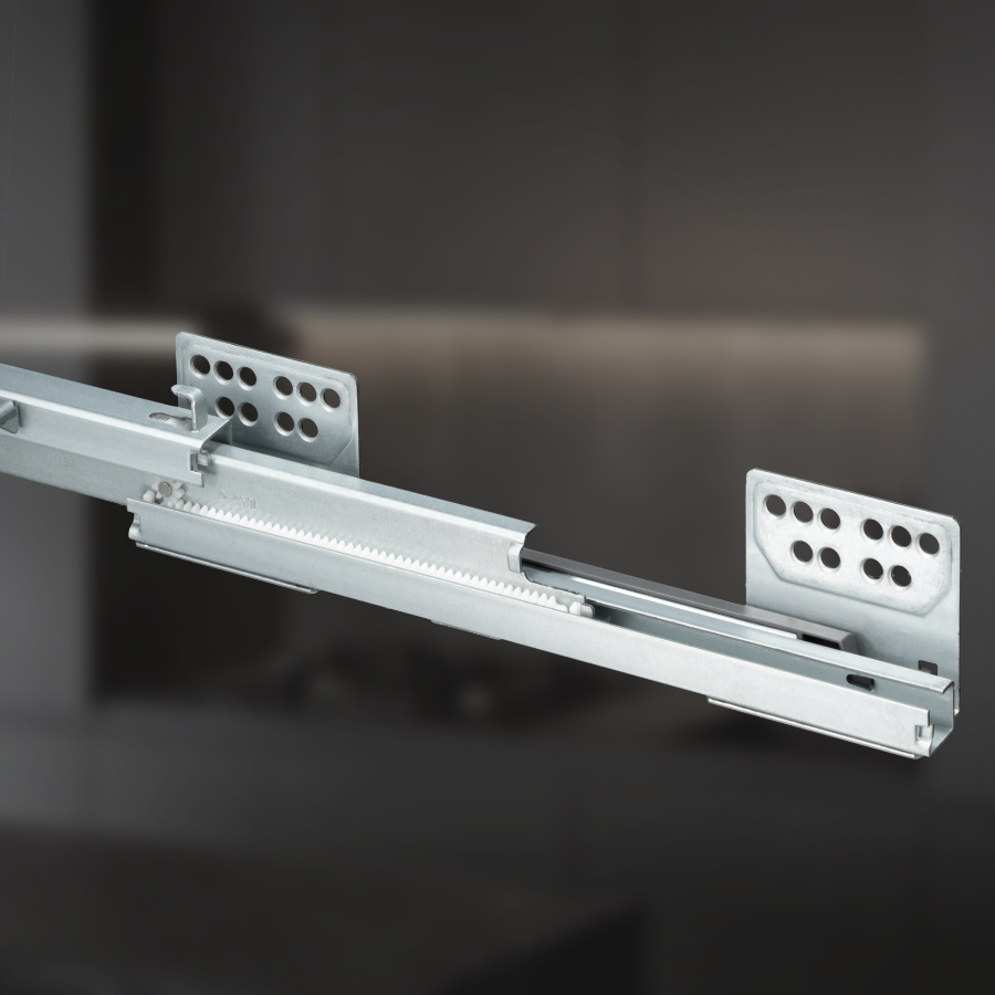 фото Выдвижная корзина двухуровневая в нижнюю базу 150 мм с доводчиком