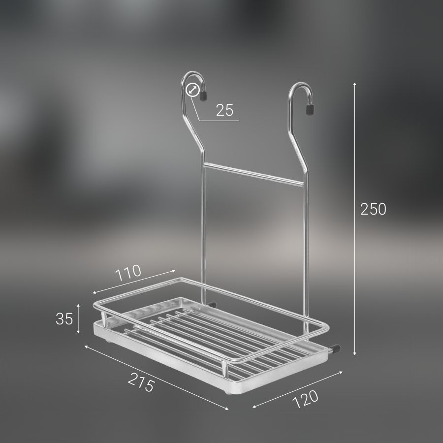 фото Полка одинарная CWJ202F-3 ALBA 220х143х258мм