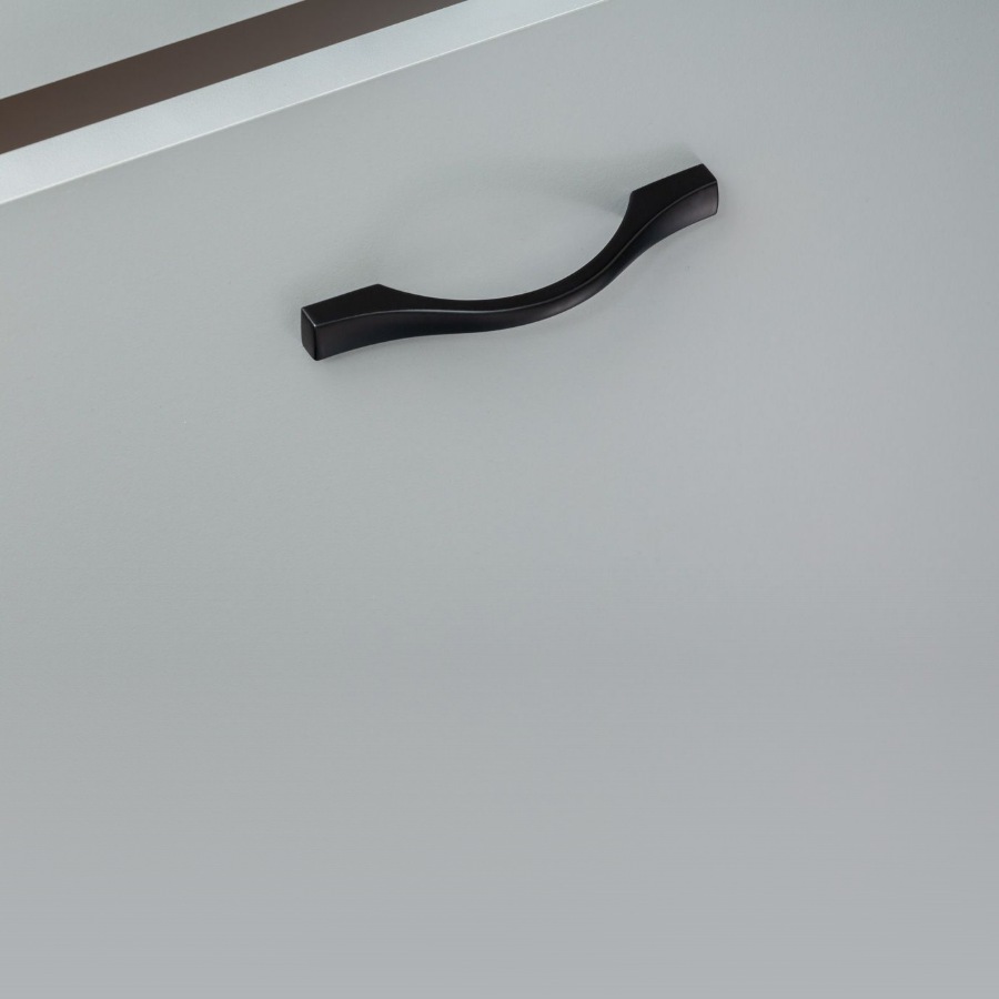 фото Ручка-скоба КАССИО, 96 мм, черный матовый