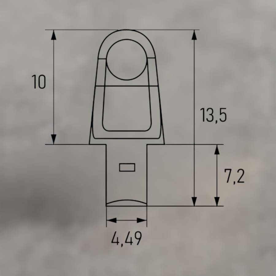 фото Полкодержатель Г-образный цинк 5*8, никель
