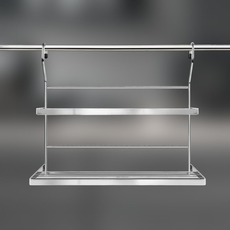 фото Полка двойная для специй CWJ203B-2 ALBA 348x137x311,5 мм хром