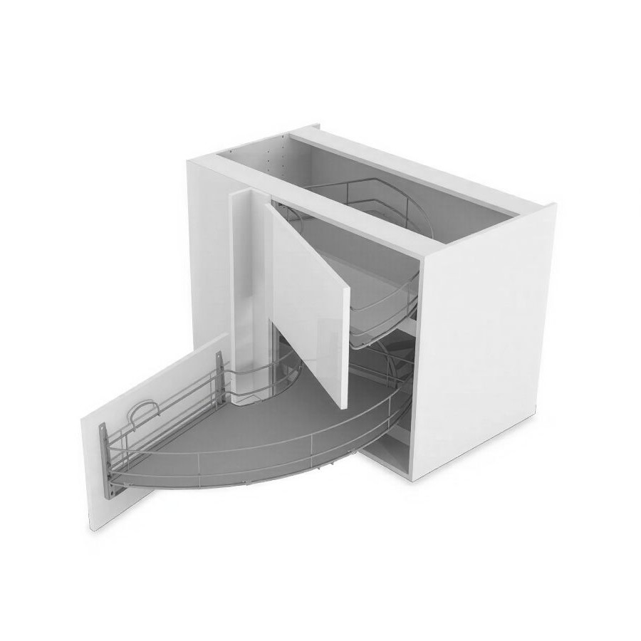 фото Механизм угловой TWISTER с деревянным дном, хром правый Compagnucci