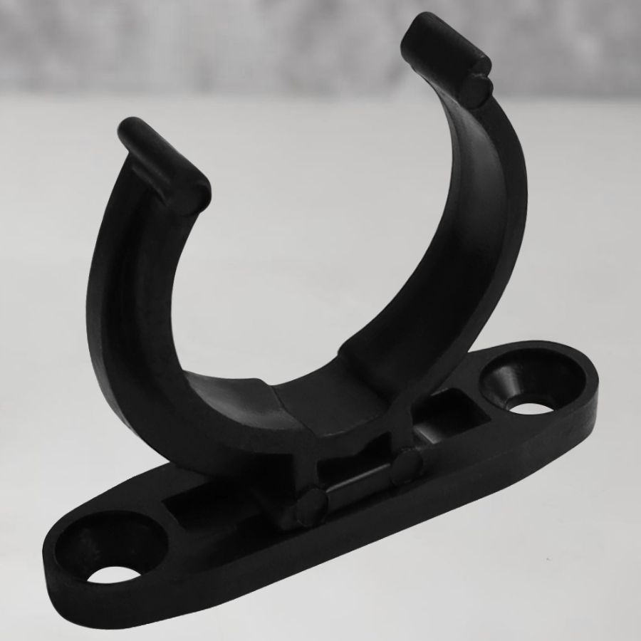 фото Клипса универсальная черная (для кухонной опоры под саморез)