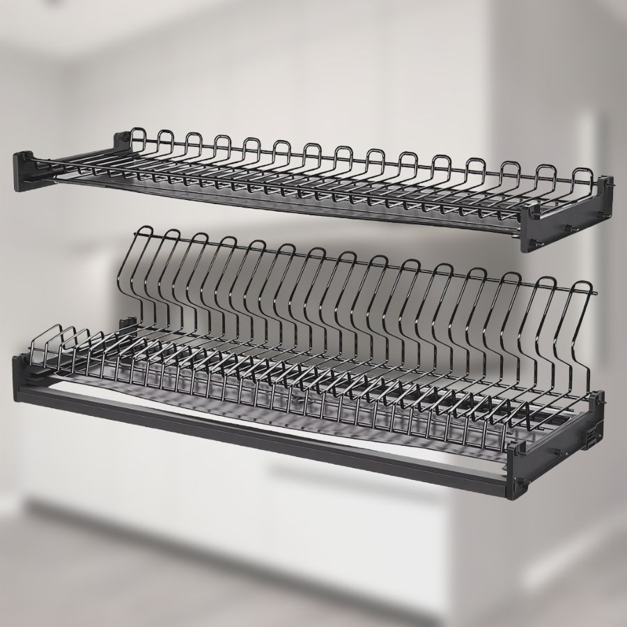 фото Посудосушитель VESPLINE в цвете "серый графит" в шкаф 600 мм