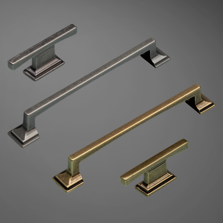 фото Ручка-кнопка ГЕРА, серебро