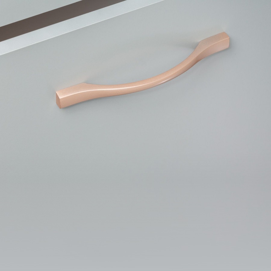 фото Ручка-скоба КАССИО, 160 мм, розовая шампань