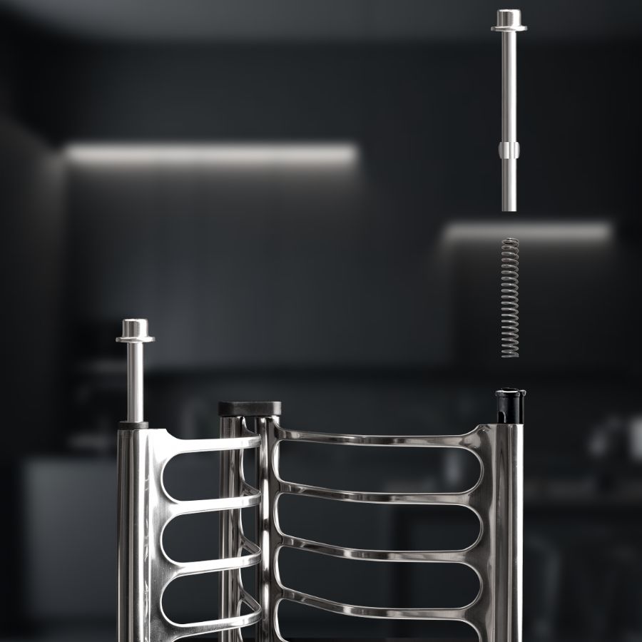 фото Посудосушитель из нержавеющей стали в шкаф 700 мм