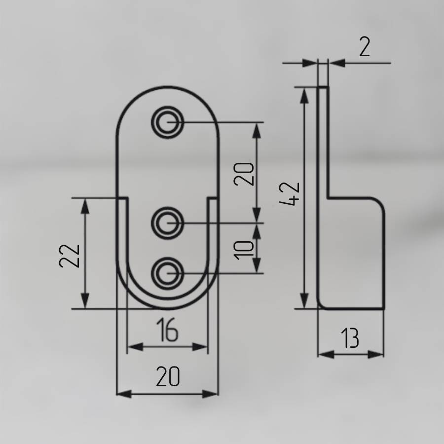 фото Штангодержатель малый бежевый