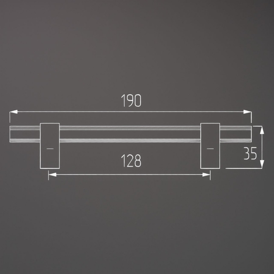 фото Ручка-скоба АСТРЕЯ, 128 мм, золото браш