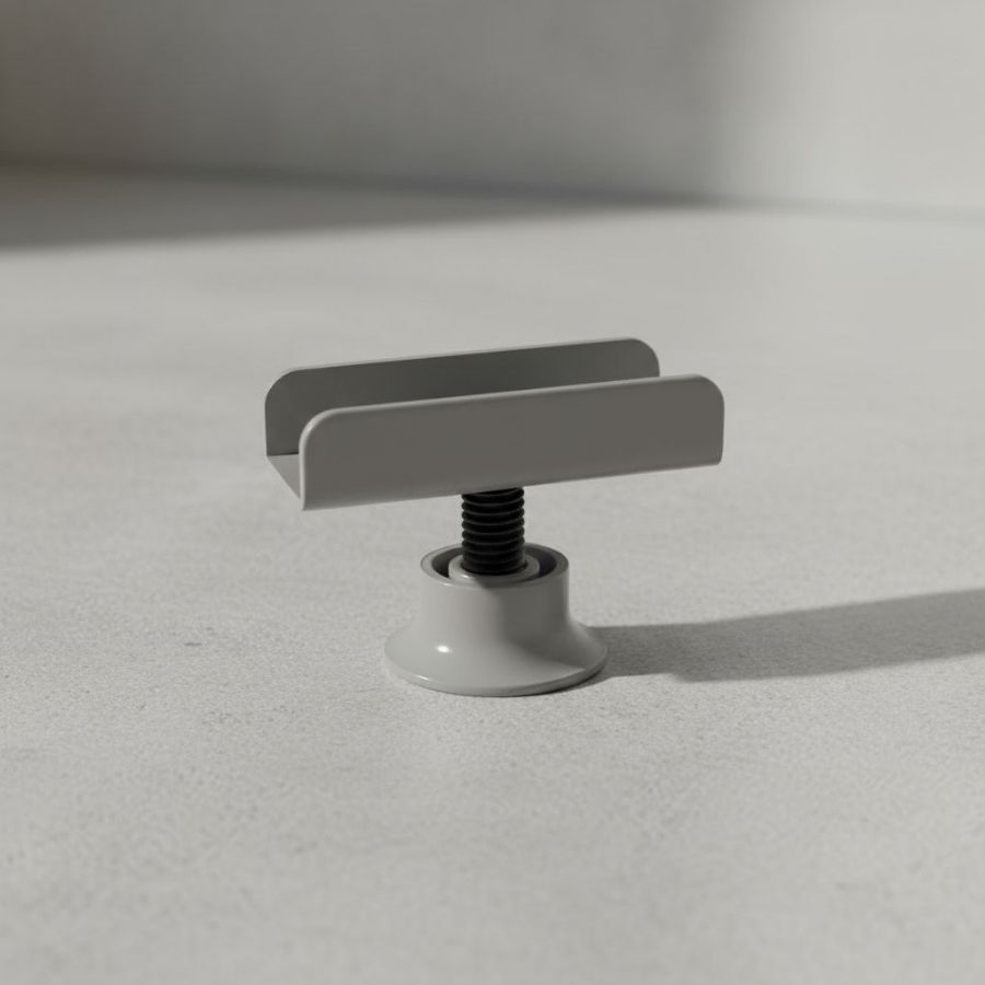 фото Опора регулируемая П образная серая 16 мм